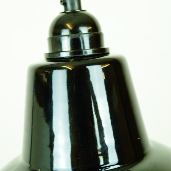 Emaille Lampenschirm Warehouse / Schwarz