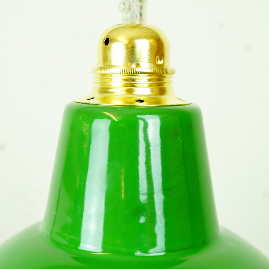 Emaille Lampenschirm Warehouse / Grün