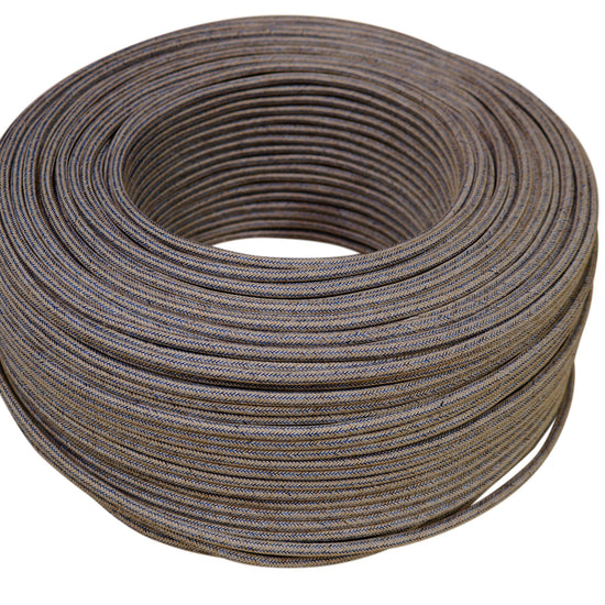 Textilkabel  2x0.75mm / Jeans Tweed