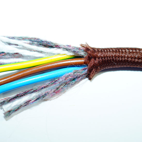Textilkabel hochflexibel 3x0.75mm / Marron