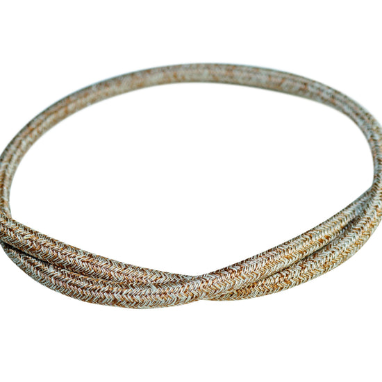 Textilkabel Naturgewebe 3x0.75mm / Rusty Tweed in Baumwolle