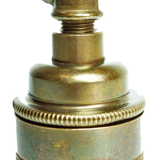 Vintage Metall Fassung mit Hänger / Fume finish