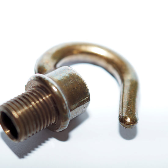 Vintage Metall Fassung mit Hänger / Fume finish