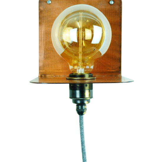 Wandleuchte "90° Mini" / Vintage Copper