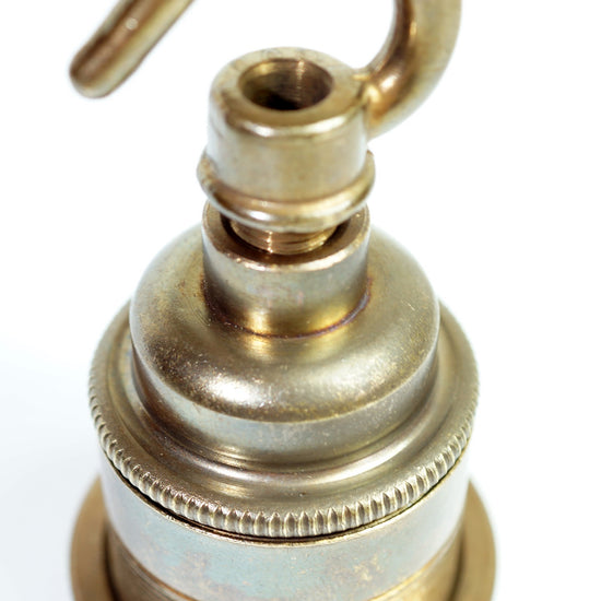 Vintage Metall Fassung mit Hänger / Fume finish