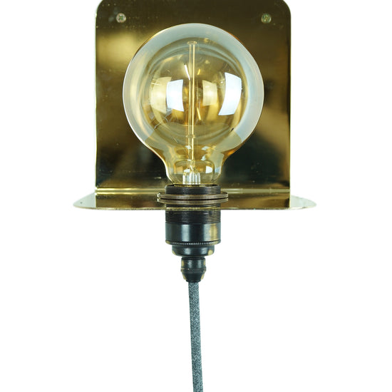 Wandleuchte "90° Mini" / Vintage Chrome matt