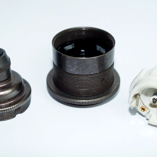 Vintage Metall Fassung /  Bronze finish