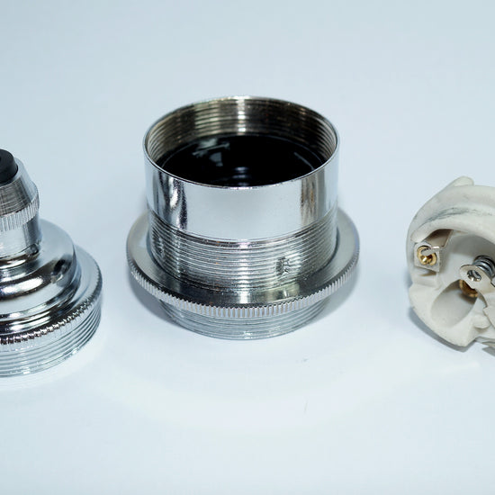 Vintage Metall Fassung / Chrome