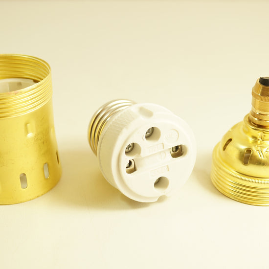 Messing Fassung E40 / Kabelverschraubung