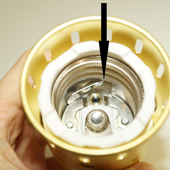 Messing Fassung E40 / Kabelverschraubung