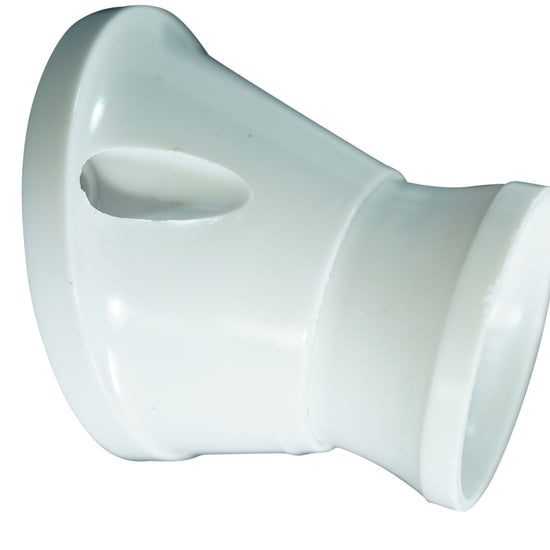 Bakelit Fassung weiss / Gewinkelt 