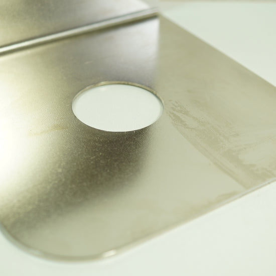 Wandleuchte "90° Mini" / Vintage Chrome matt