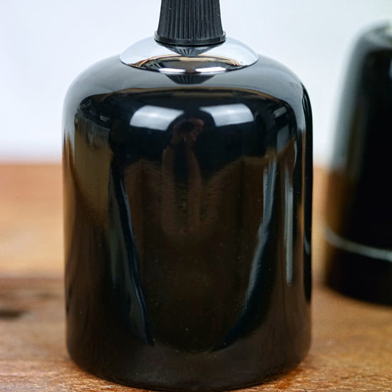 Keramik Lampenfassung / Schwarz