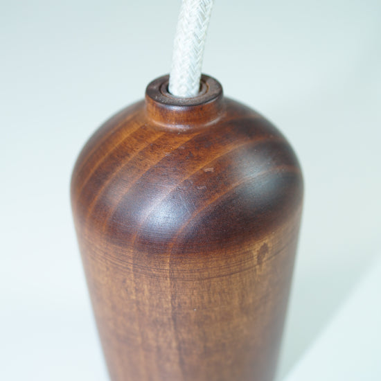 Holz Fassung konisch / Dunkel gebeizt