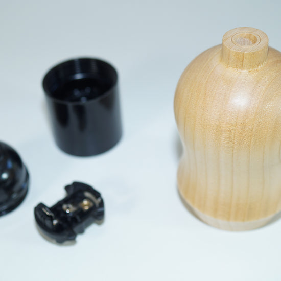 Holz Fassung bauchig / Hell geölt