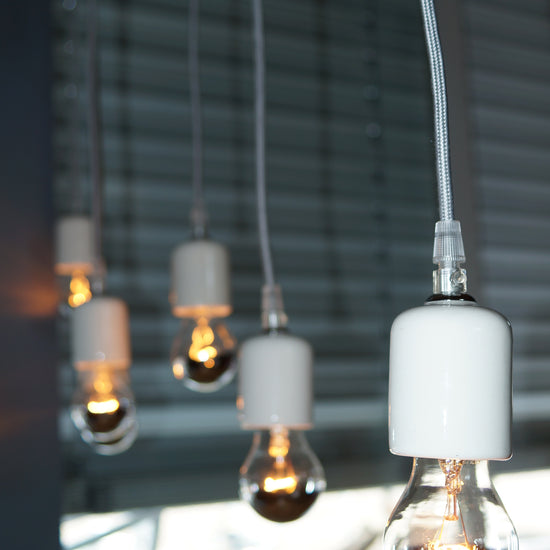 Keramik Lampenfassung / Weiss