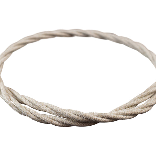 Textilkabel 2x0.75mm / Leinen verdrillt