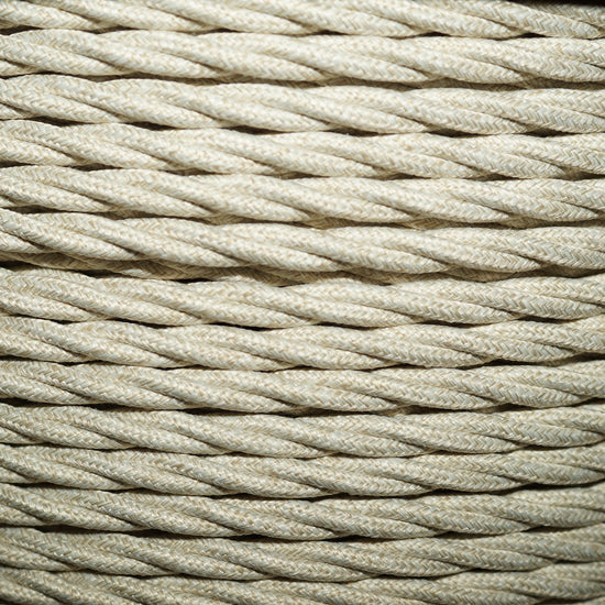 Textilkabel 2x0.75mm / Leinen verdrillt