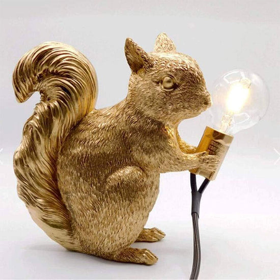 Eichhörnchenlampe Squirrel Joe, gold