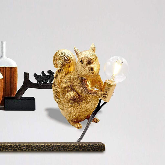 Eichhörnchenlampe Squirrel Joe, gold