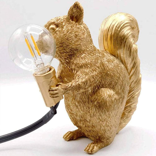 Eichhörnchenlampe Squirrel Joe, gold