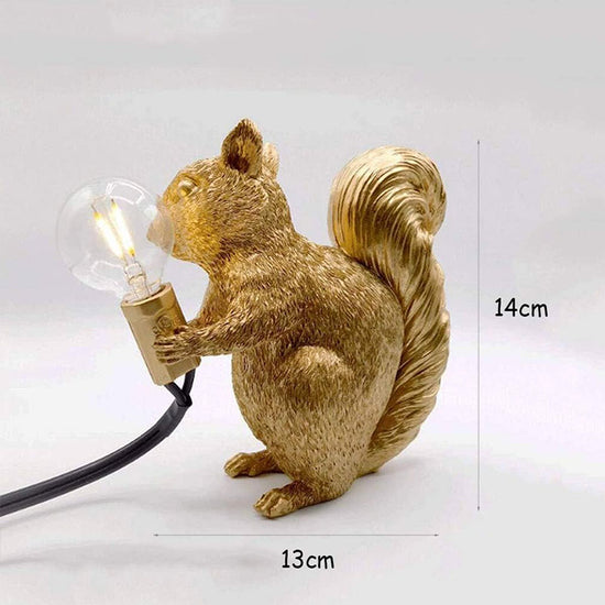 Eichhörnchenlampe Squirrel Joe, gold