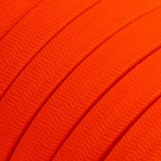 Elektrisches Kabel für Lichterketten neon orange IP44 – Meterware für geschützte Aussenbereiche