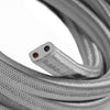 Elektrisches Kabel für Lichterketten silber IP44 – Meterware für geschützte Aussenbereiche