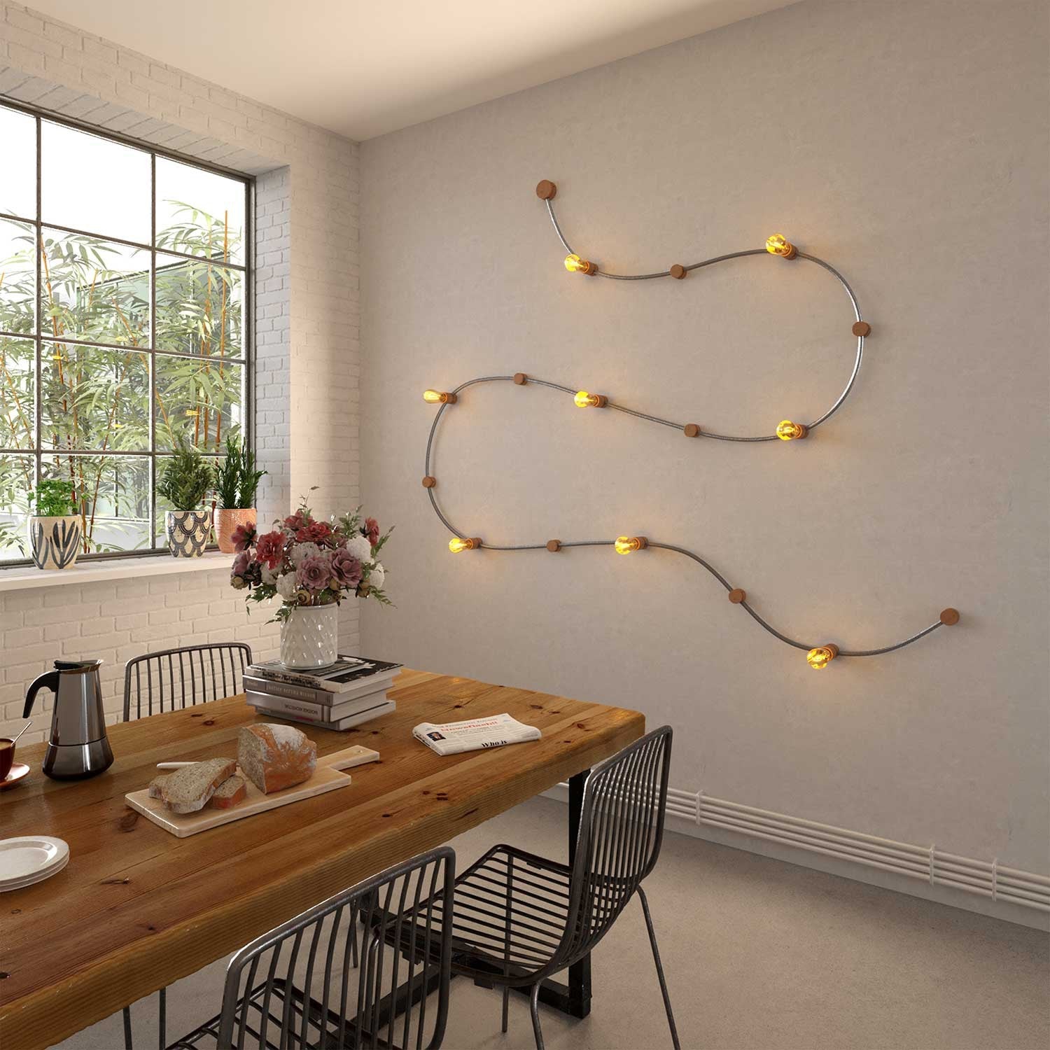 Elektrisches Kabel für Lichterketten IP44 – Meterware für geschützte Aussenbereiche und Innenräume