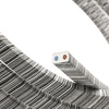 Elektrisches Kabel für Lichterketten schwarz/weiss melange IP44 – Meterware für geschützte Aussenbereiche