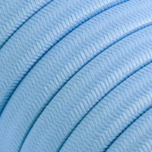 Elektrisches Kabel für Lichterketten himmelblau IP44 – Meterware für geschützte Aussenbereiche