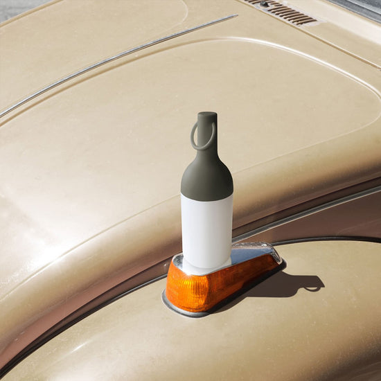 LED Tischleuchte ELO BABY Gris Olive, kabellos