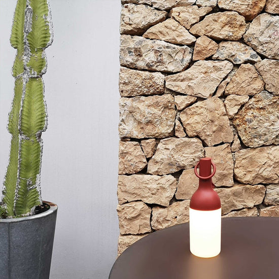 LED Tischleuchte ELO BABY Terracotta, kabellos