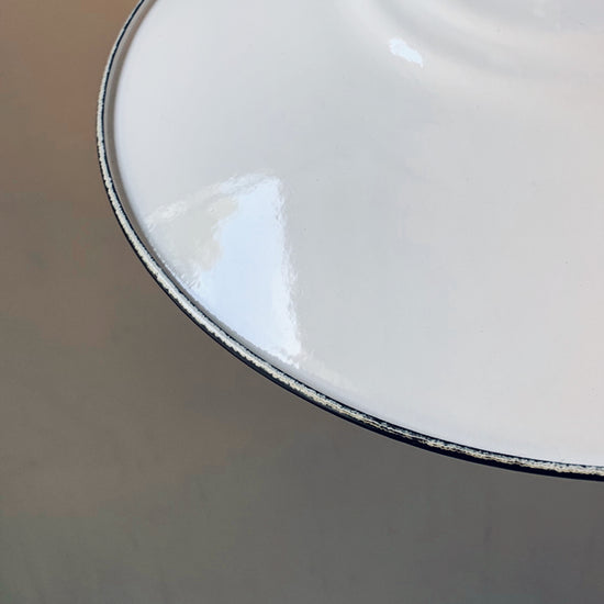 Emaille Lampenschirm 28cm / Weiss