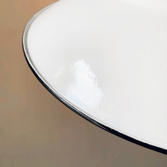 Emaille Lampenschirm 35cm / Weiss