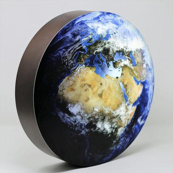 LED-Dekolampe Erde / blauer Planet, klein, Ø35cm / seitlich