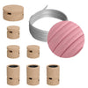 Lichterkette Filé Linear, Holz Natur, Kabel Babyrosa