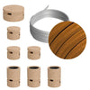 Lichterkette Filé Linear, Holz Natur, Kabel Whisky