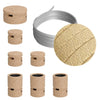 Lichterkette Filé Linear, Holz Natur, Kabel Jute