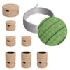Lichterkette Filé Linear, Holz Natur, Kabel Grün Pixel (Baumwolle)