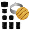 Lichterkette Filé Linear, Holz Schwarz, Kabel Gold