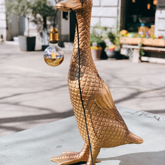 Stehleuchte Ducky, gold