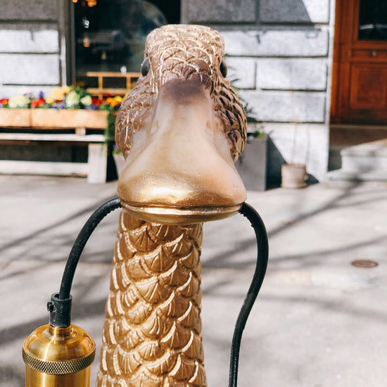 Stehleuchte Ducky, gold