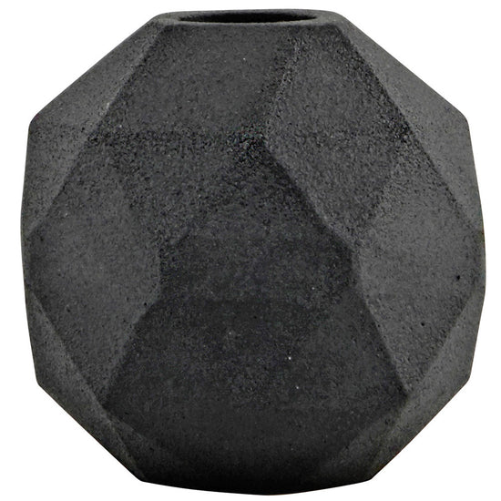 Vase Geometrix rund, schwarz