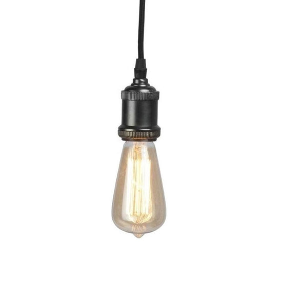 Hängeleuchte 'Knopf', schwarz