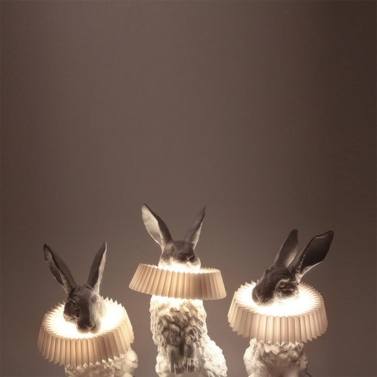 Hasenlampe weiss