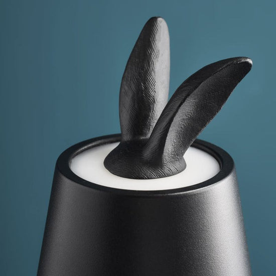 Tischleuchte Hiding Rabbit Schwarz / Kabellos, USB