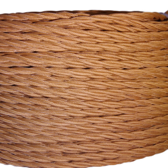 Textilkabel 3x0.75mm / Englisch Gold verdrillt