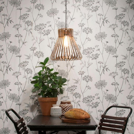 Hängeleuchte 'Maroc', Kupfer, 31 x 31cm