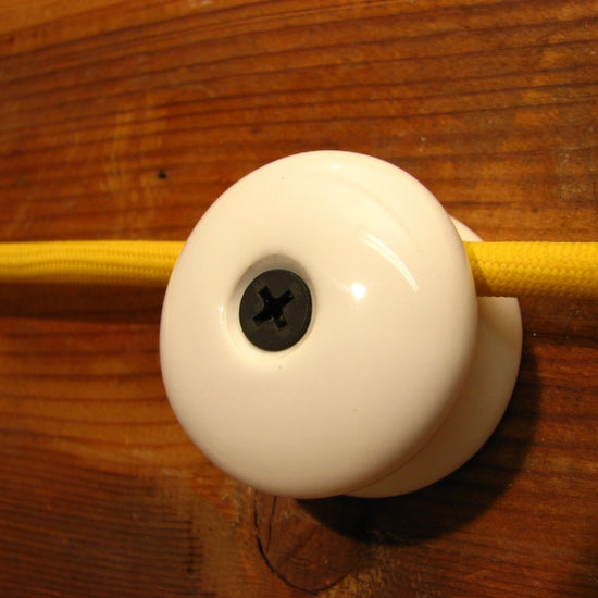 Kabelführung Porzellan / Weiss solo